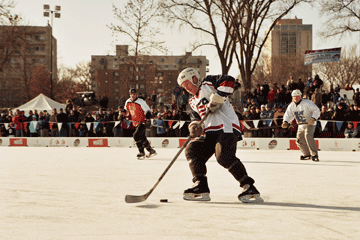 Jeff Sorem at the U.S. Pond Hockey Championships
